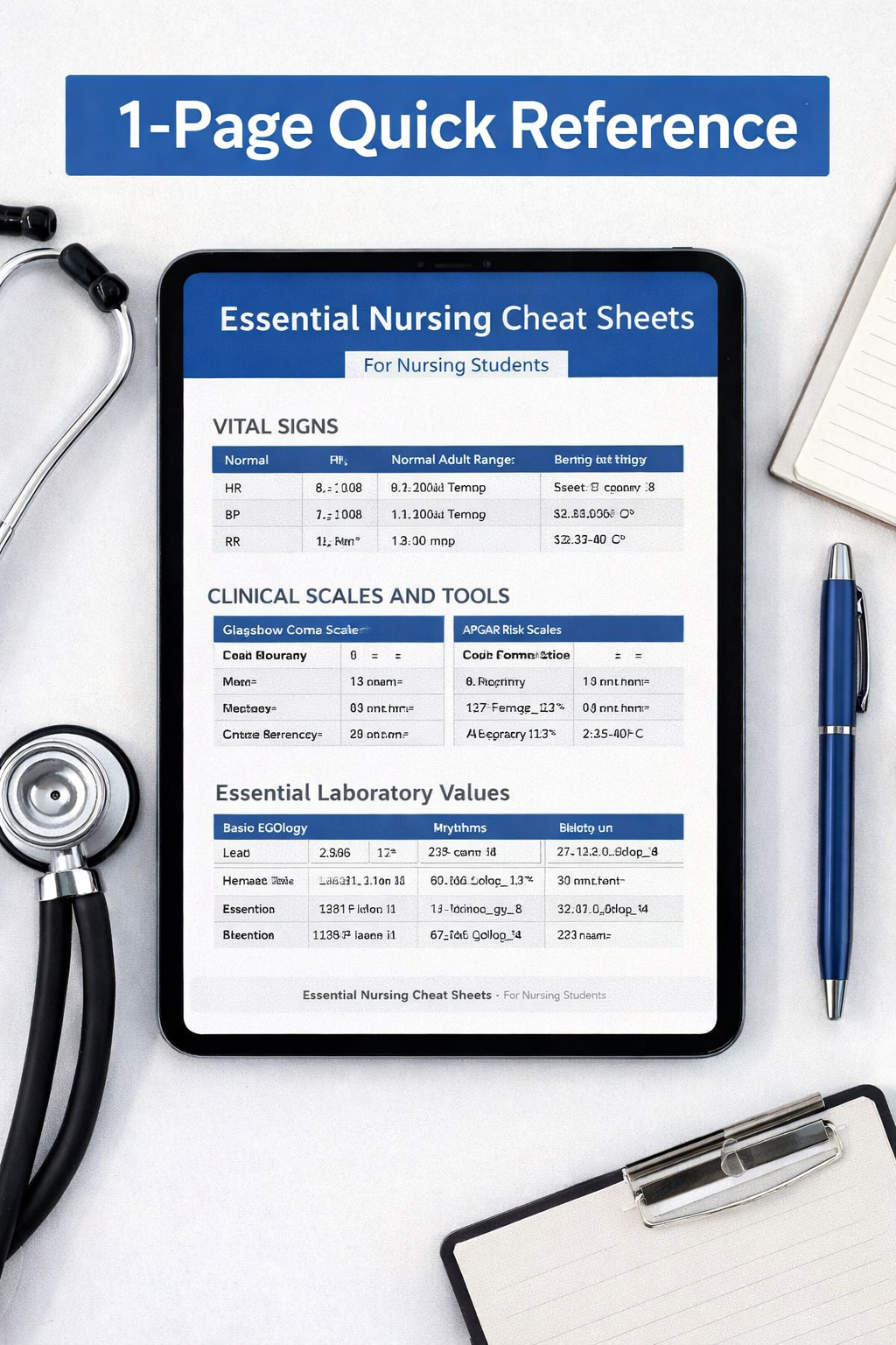 Essential Nursing Cheat Sheets