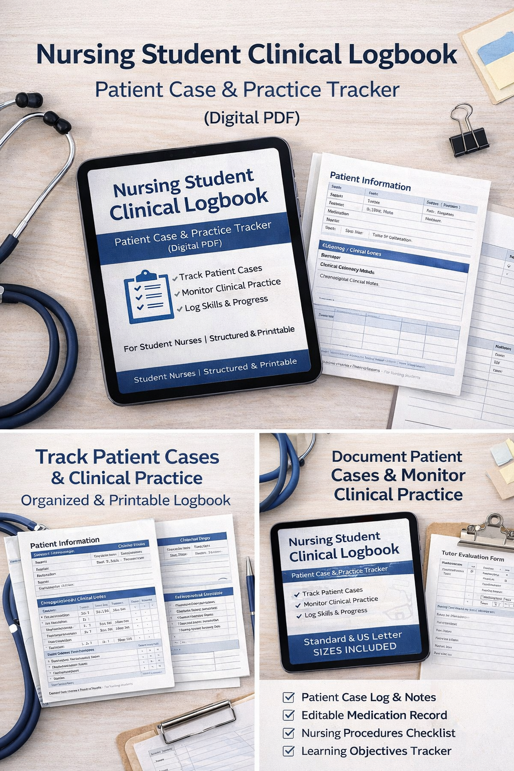 Nursing Clinical Logbook – Patient Case & Practice Log