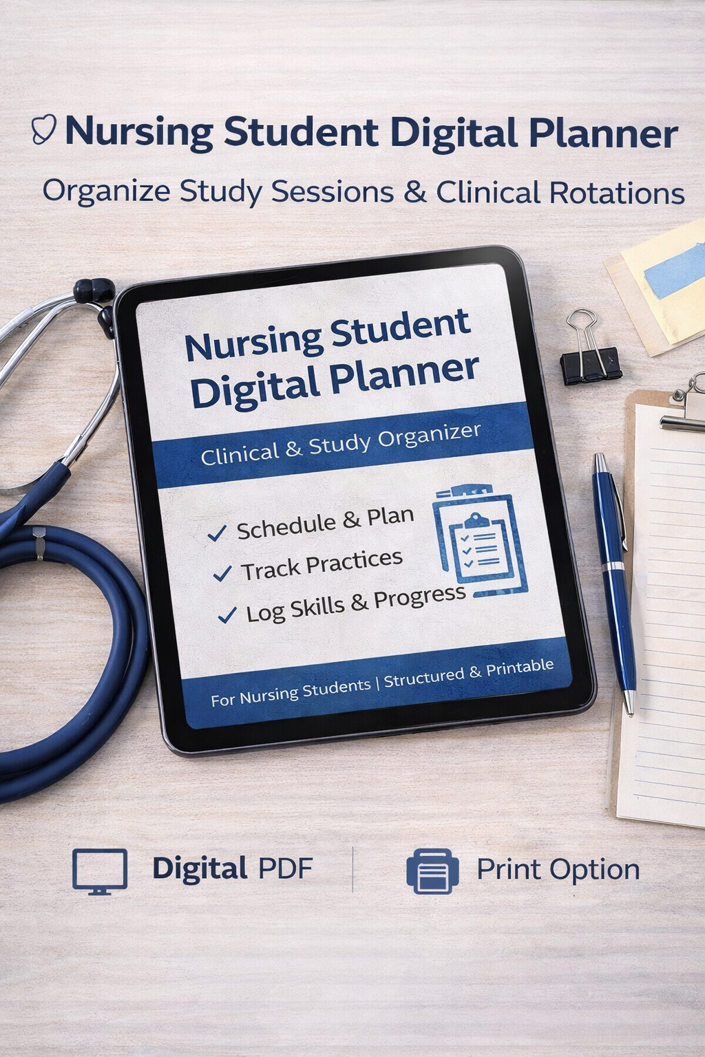 Nursing student planner